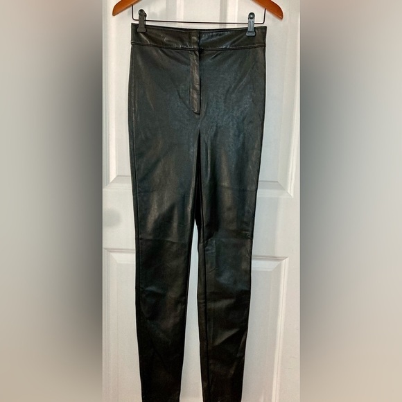Babaton Aritzia faux leather pants - size 6 - Picture 1 of 3